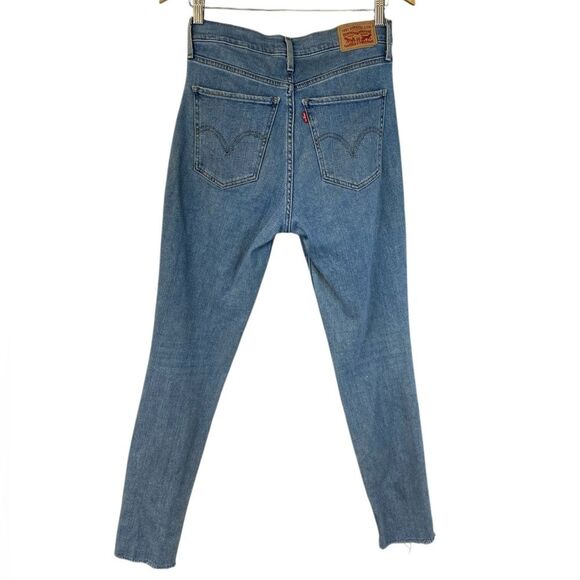Levi’s Women’s Mile High Super Skinny Distressed Jeans Size 28 - Picture 2 of 6